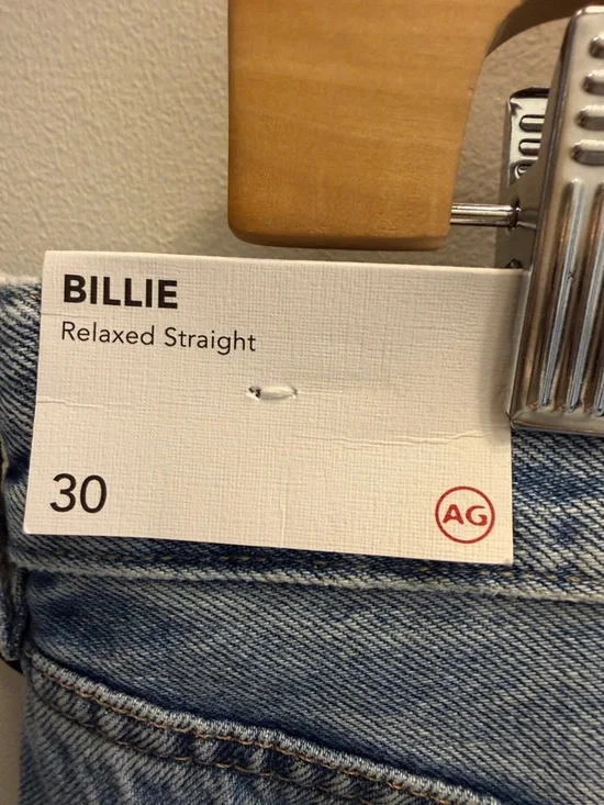 AG Ladies Billie Straight-Leg Jeans size 30 - Picture 5 of 6